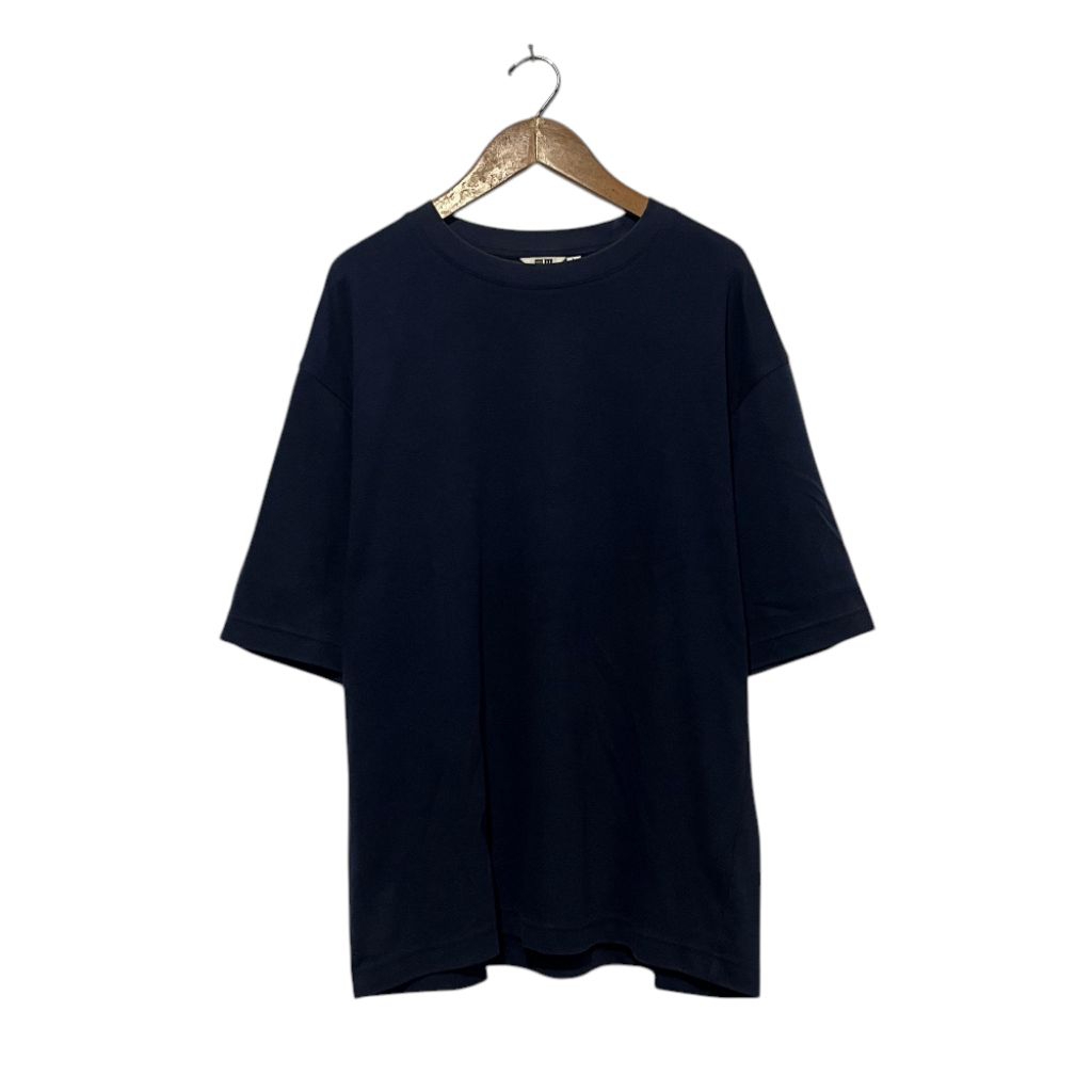 Kaos Uniqlo U Airism Navy Second Original
