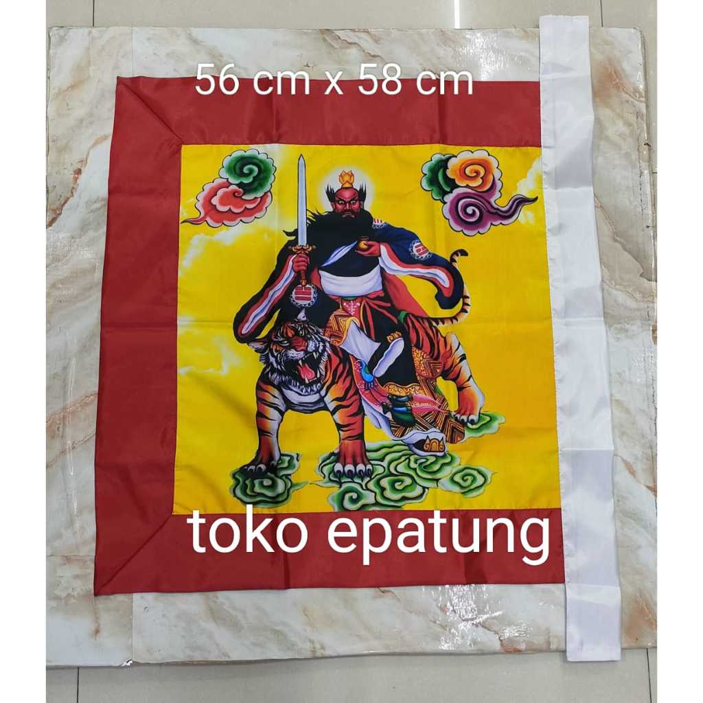 bendera zhang tien se / tiu tien se  - 50 x 60 cm - 23