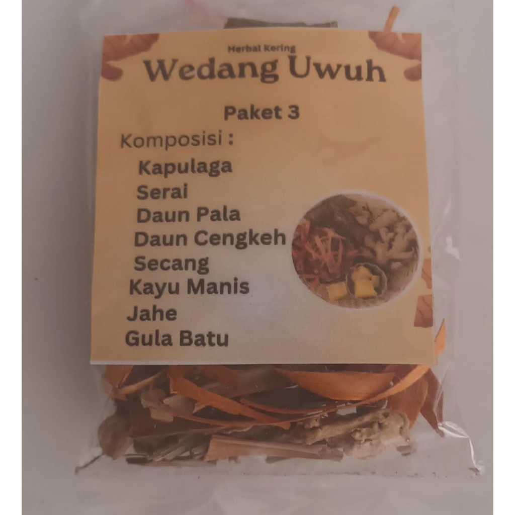 

Paket 3/ Wedang Uwuh 5 gr /Rempah Kering