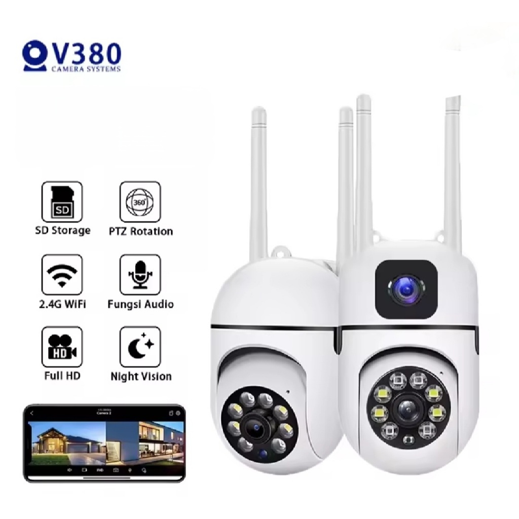 CCTV SINGLE LENS DUAL LENS IP CAMERA WIFI CCTV V380 PRO