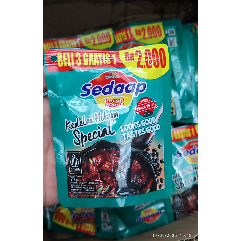 

[Ecer] Kecap Sedap 2000 Sedaap Manis Kedelai Hitam Refill 77g Kemasan Hemat