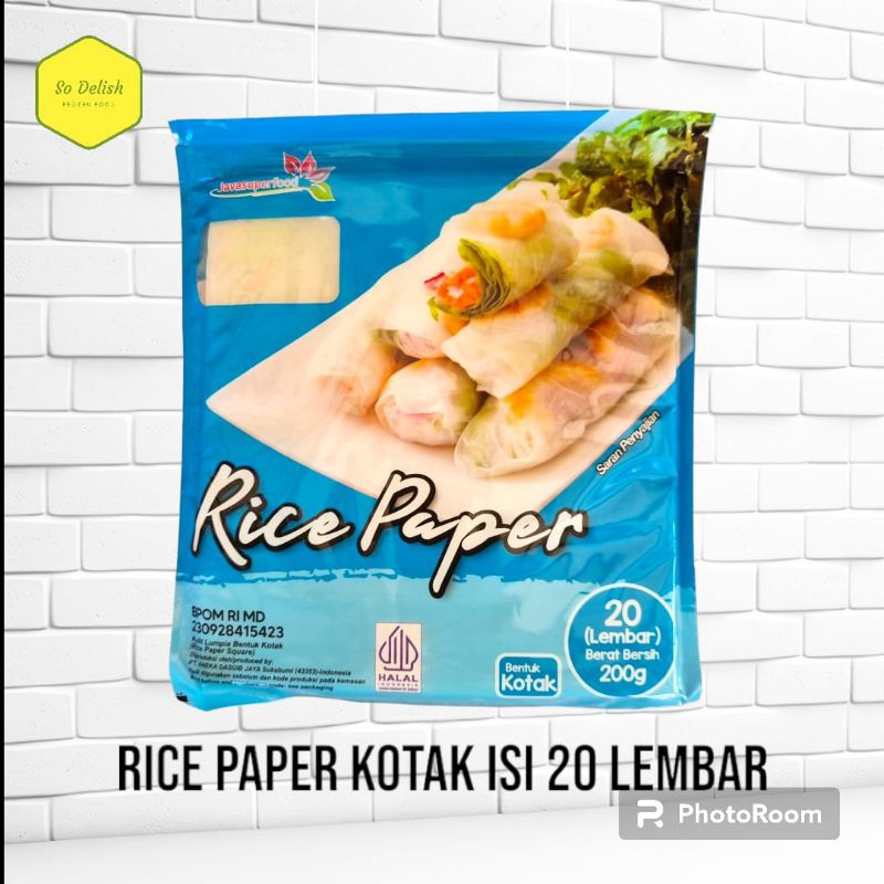

Rice Paper Kotak isi 20