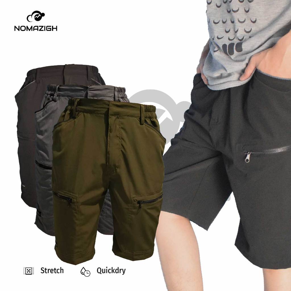 Celana Pendek Gunung Quickdry Outdoor Pria Nomazigh Velto Celana Gunung Pendek