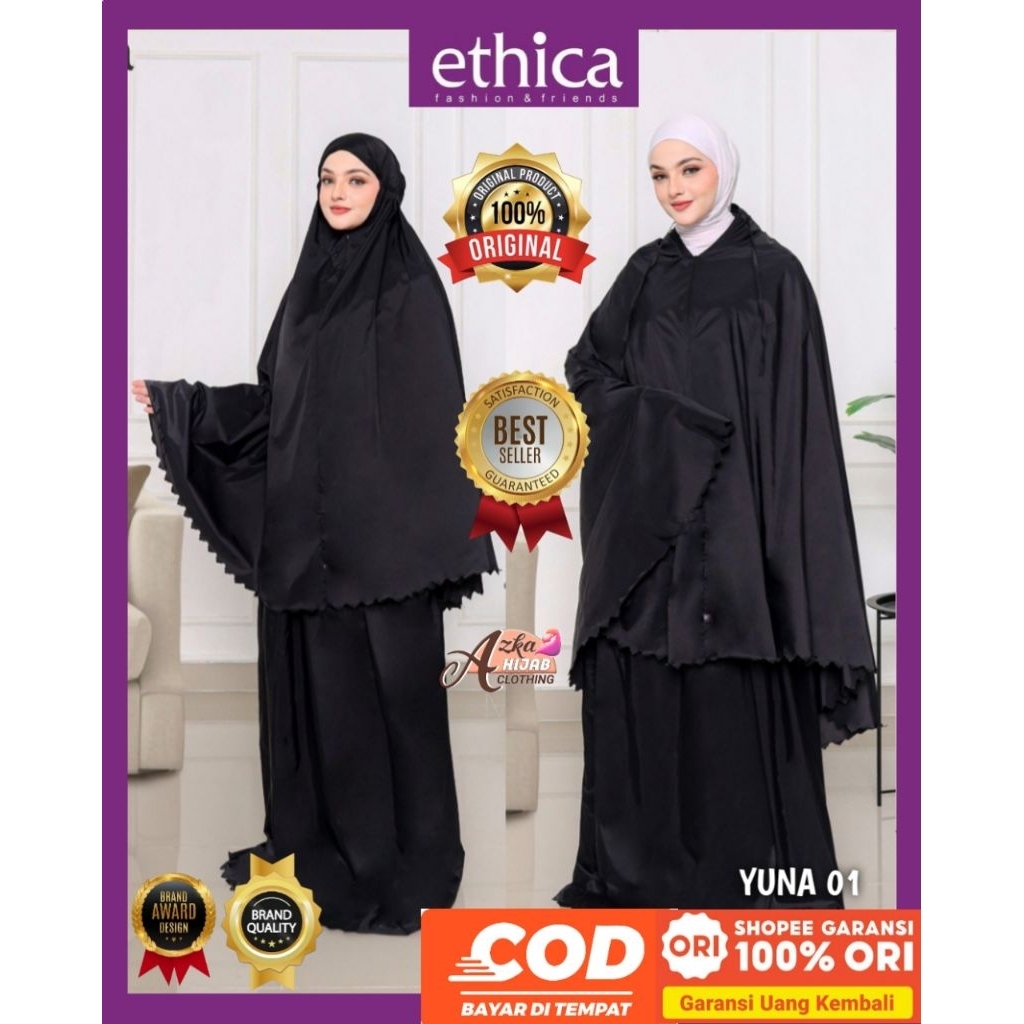 ETHICA Mukena 2 in 1 Resleting Yuna 01 Ethica Mukena Travel - Mukena Dewasa Terbaru 2025 - Mukena 20