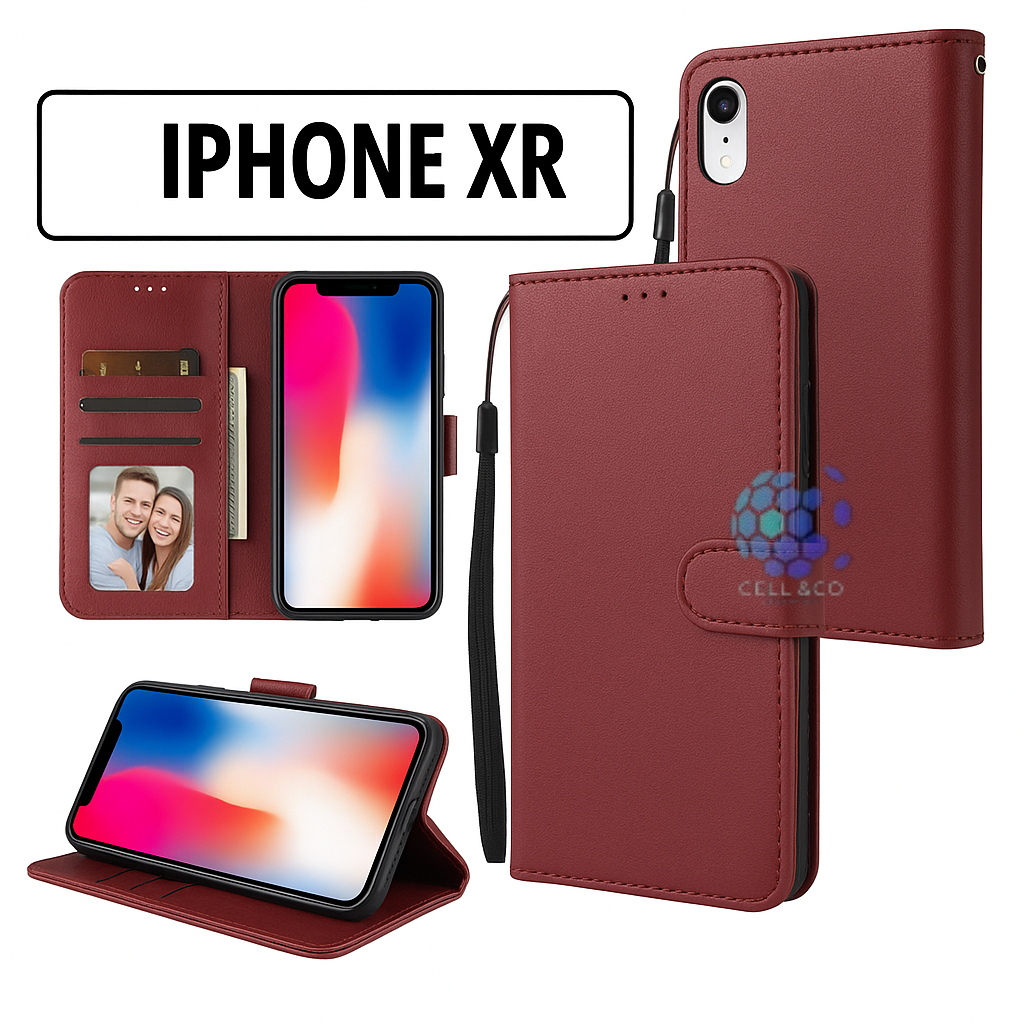 Case Type IPHONE XR FLIP LEATHER WALLET PREMIUM FLIP CASE BUKA TUTUP KESING HP CASING FLIP CASE WALL