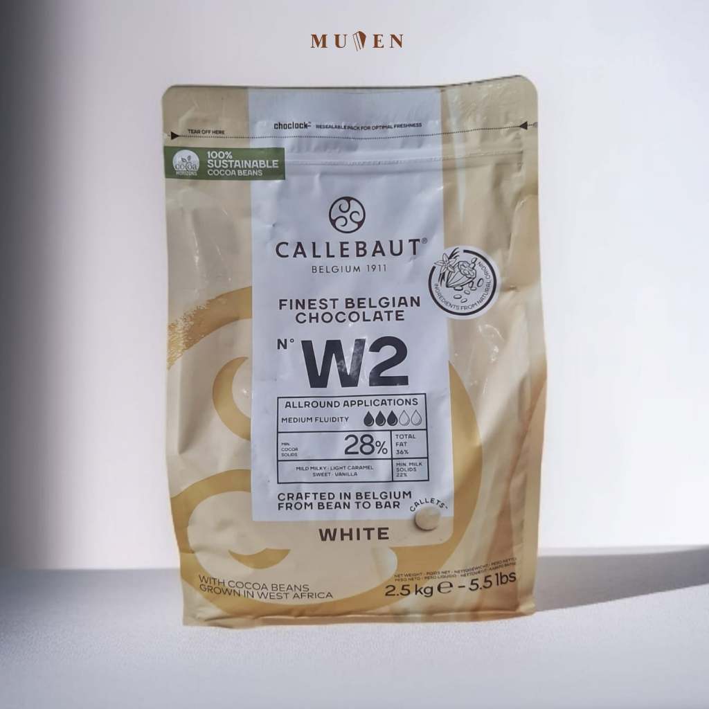 

CALLEBAUT W2 WHITE CALLETS 2.5 KG