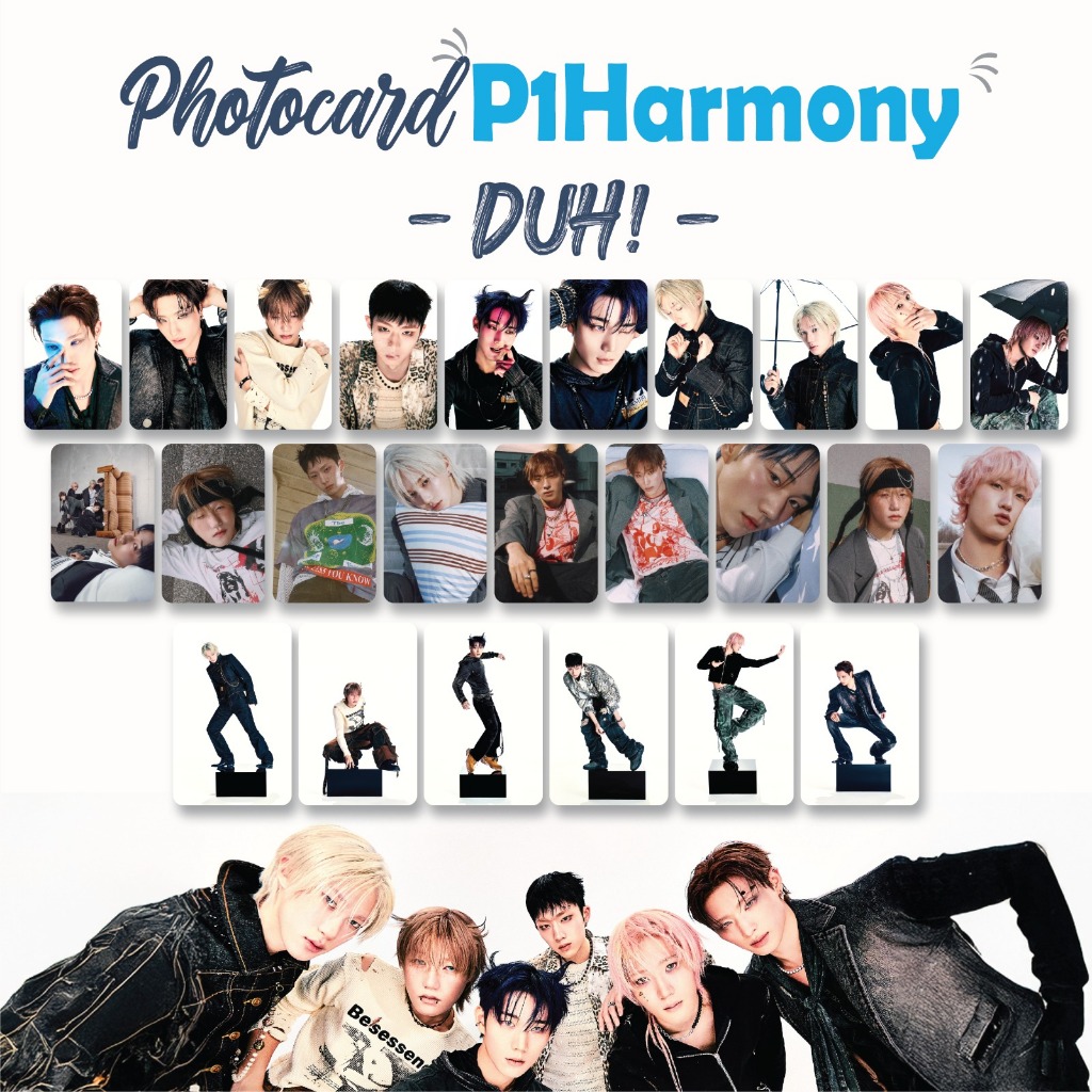 PHOTOCARD P1HARMONY DUH 25 PCS KPOP UNOFFICIAL KEEHO INTAK JONGSEOB SOUL JIUNG THEO