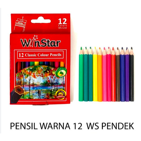 

Winstar - Pensil Warna 12W Pendek Murah Meriah / Pencil Color WS