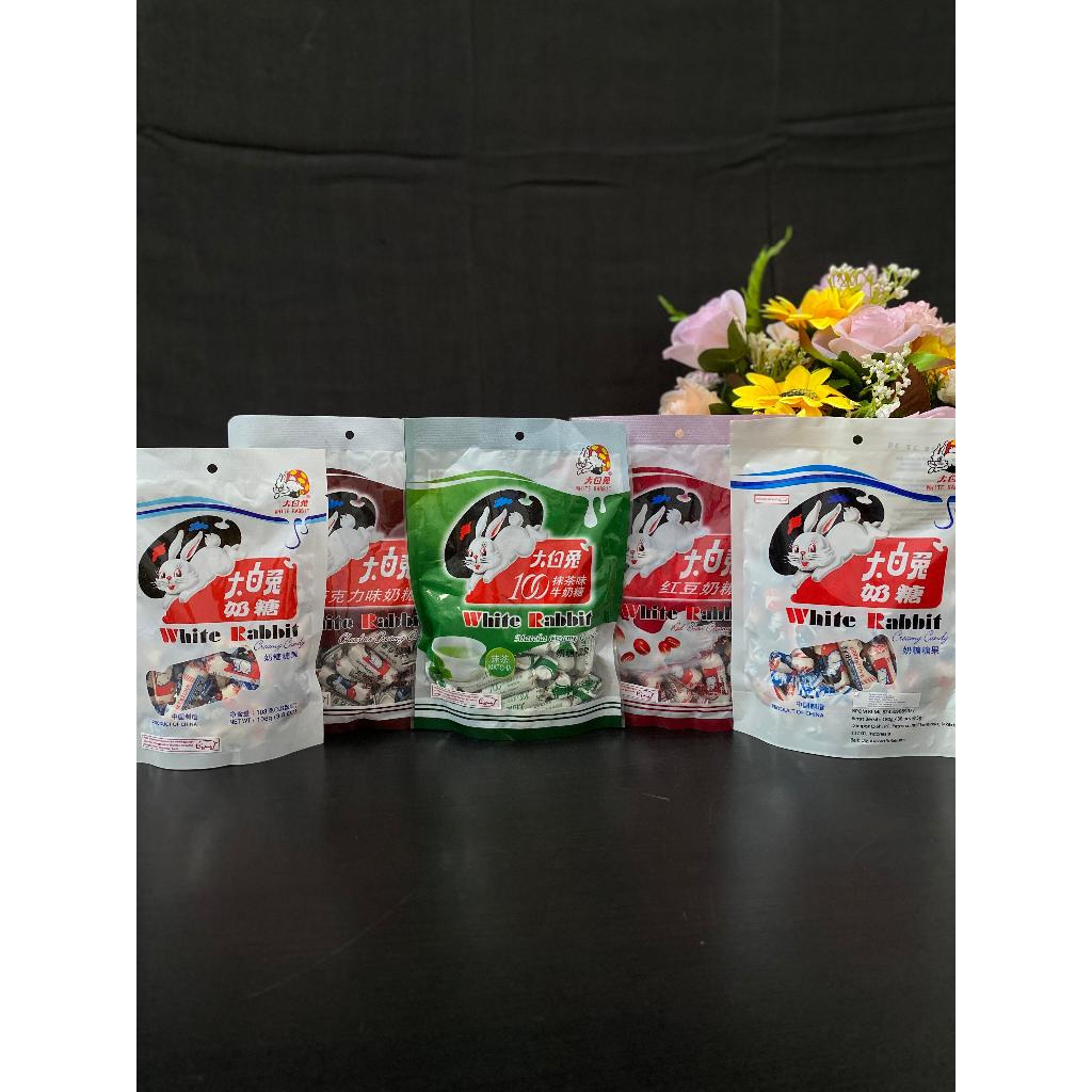 

White Rabbit Milk Candy 108gr/180gr | Permen Susu |Green Tea | Red Bean | Chocolate
