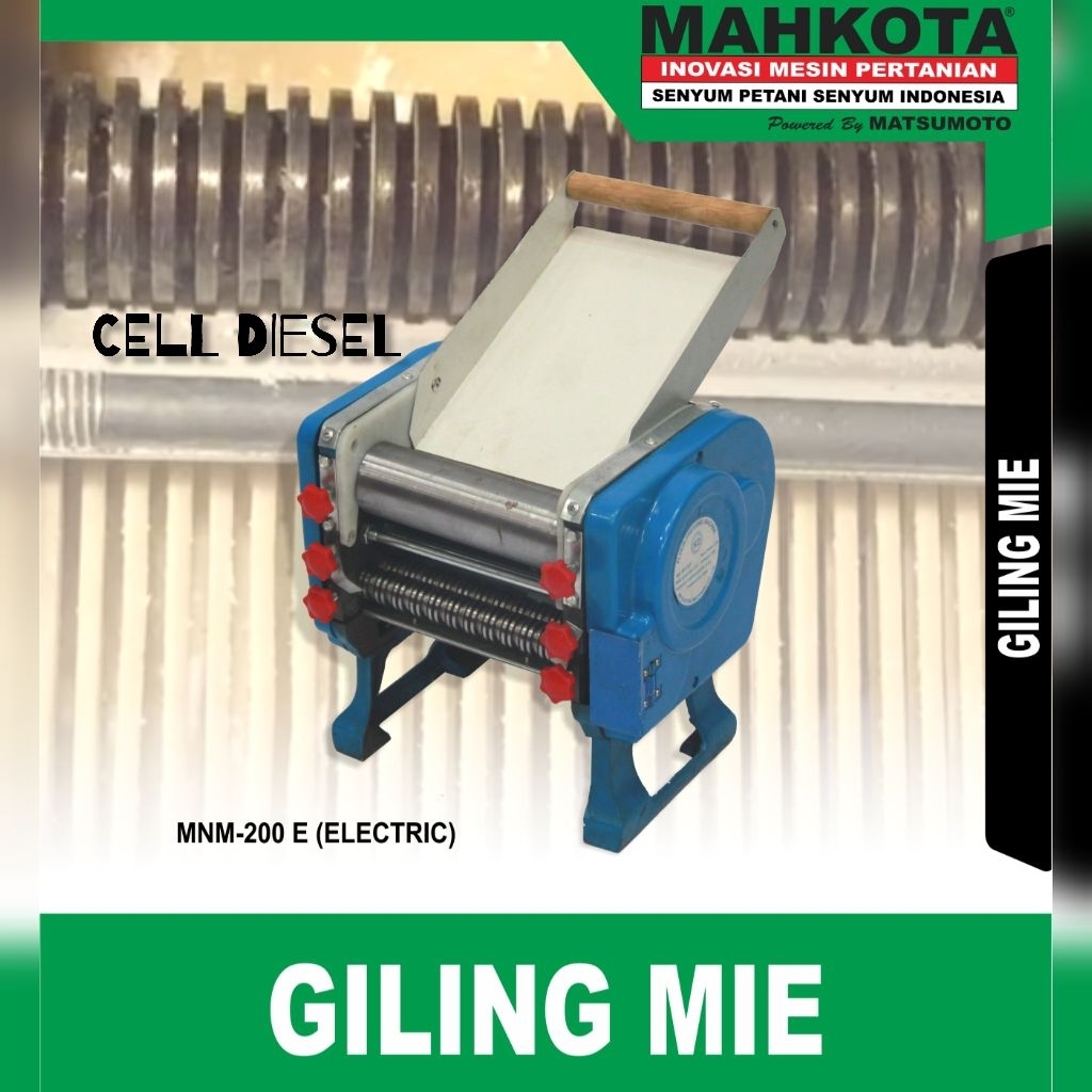 Mesin Giling Mie Elektrik MAHKOTA MNM-200 E Elektrik