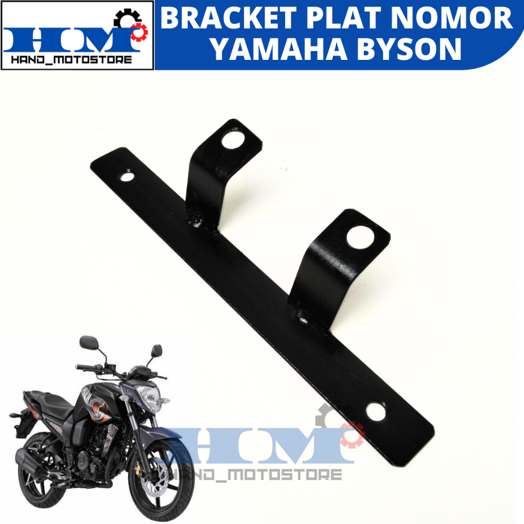 BRACKET PLAT NOMOR BYSON / DUDUKAN PLAT NOMOR KOLONG DEPAN YAMAHA BYSON 2mm