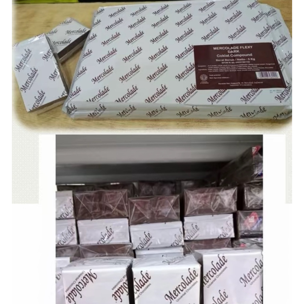 

MERCOLADE FLEXY COKLAT BLOK 5 KG / MERCOLADE FLEXY CHOCOLATE COMPOUND 5 KG
