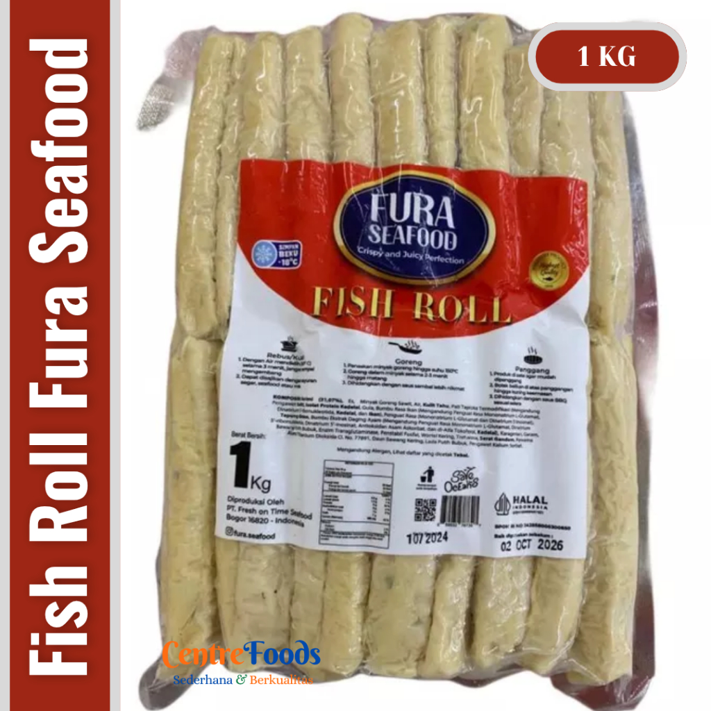 

Otak Otak Ikan Gulung - Fish Roll Seafood FURA | 1 Kg [ Harga Per BKS ]