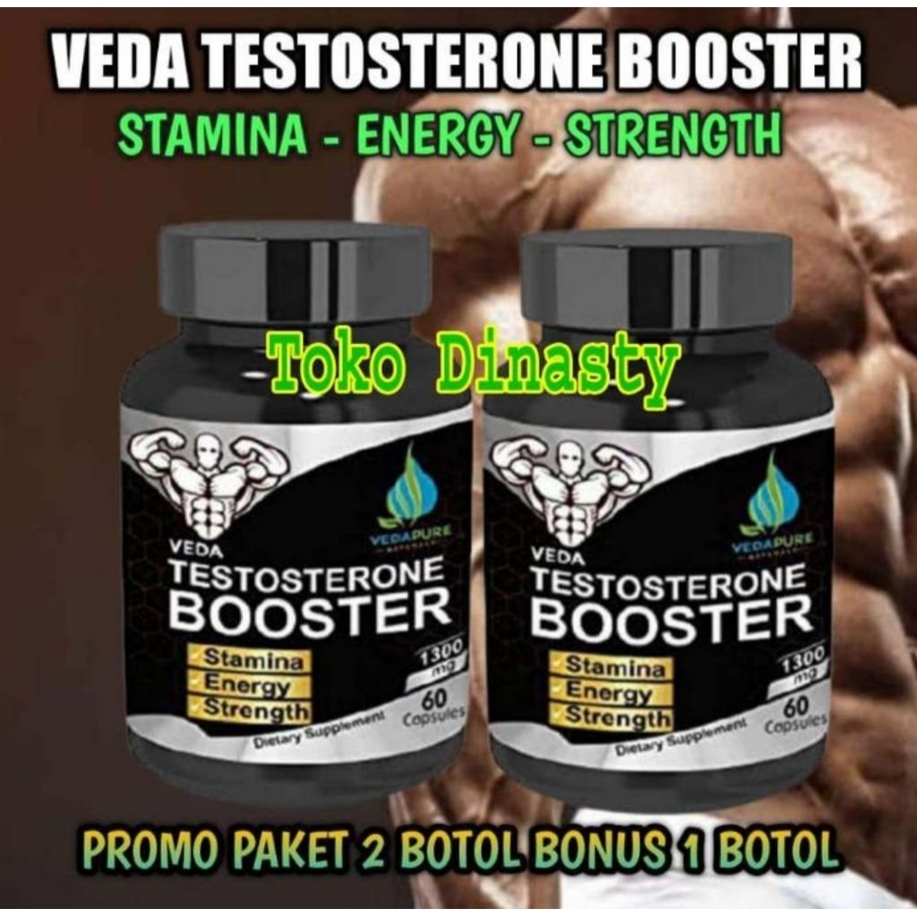 Promo 3 Botol Suplemen Pria BerEnergy Testosterone Booster Membentuk Masa Otot