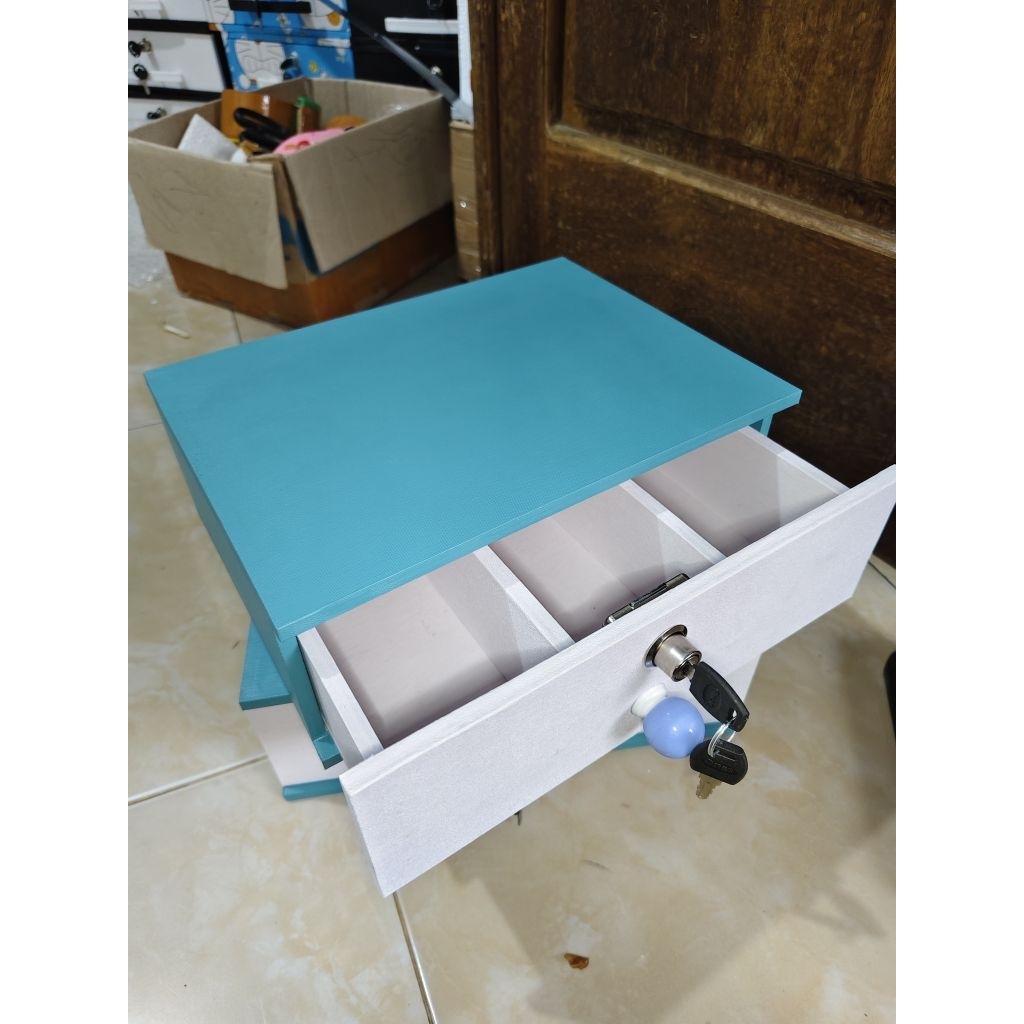 LACI UANG KASIR /LACI UANG WARUNG SEKAT 3 FREE KUNCI