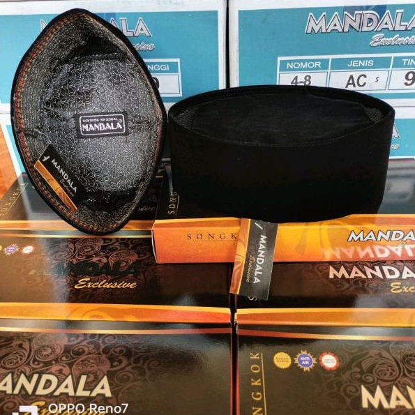 Songkok Mandala / Kopiah Mandala / Peci Hitam Mandala