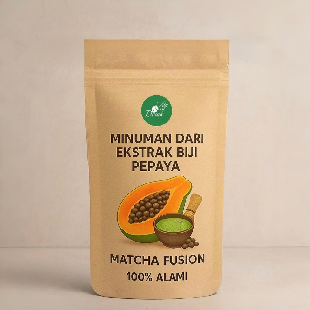 

Vita Seed Minuman Dari Ekstrak Biji Pepaya Matcha Fusion Alami