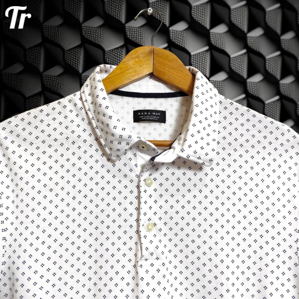 ZARA Kaos kerah polo shirt pria