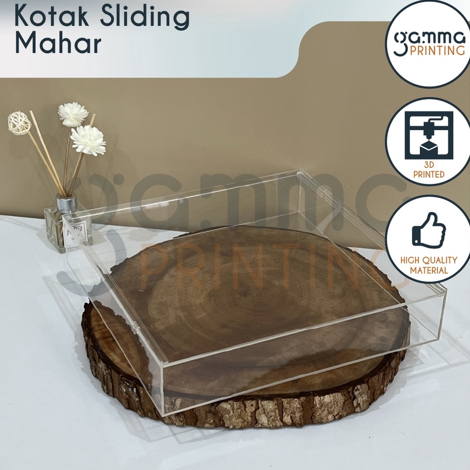 

Special Box Arcylic Tutup Sliding Kotak Mahar Akrilik Gift Kado Serbaguna