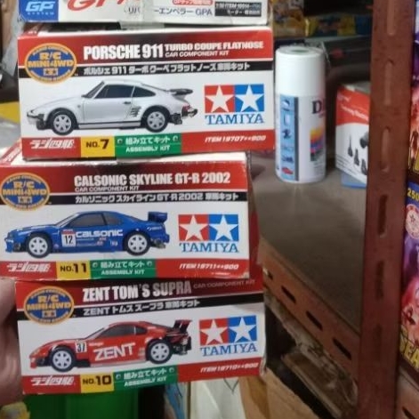 RC tamiya R/C mini 4wd Porsche 911 calsonic skyline zen tom's supra