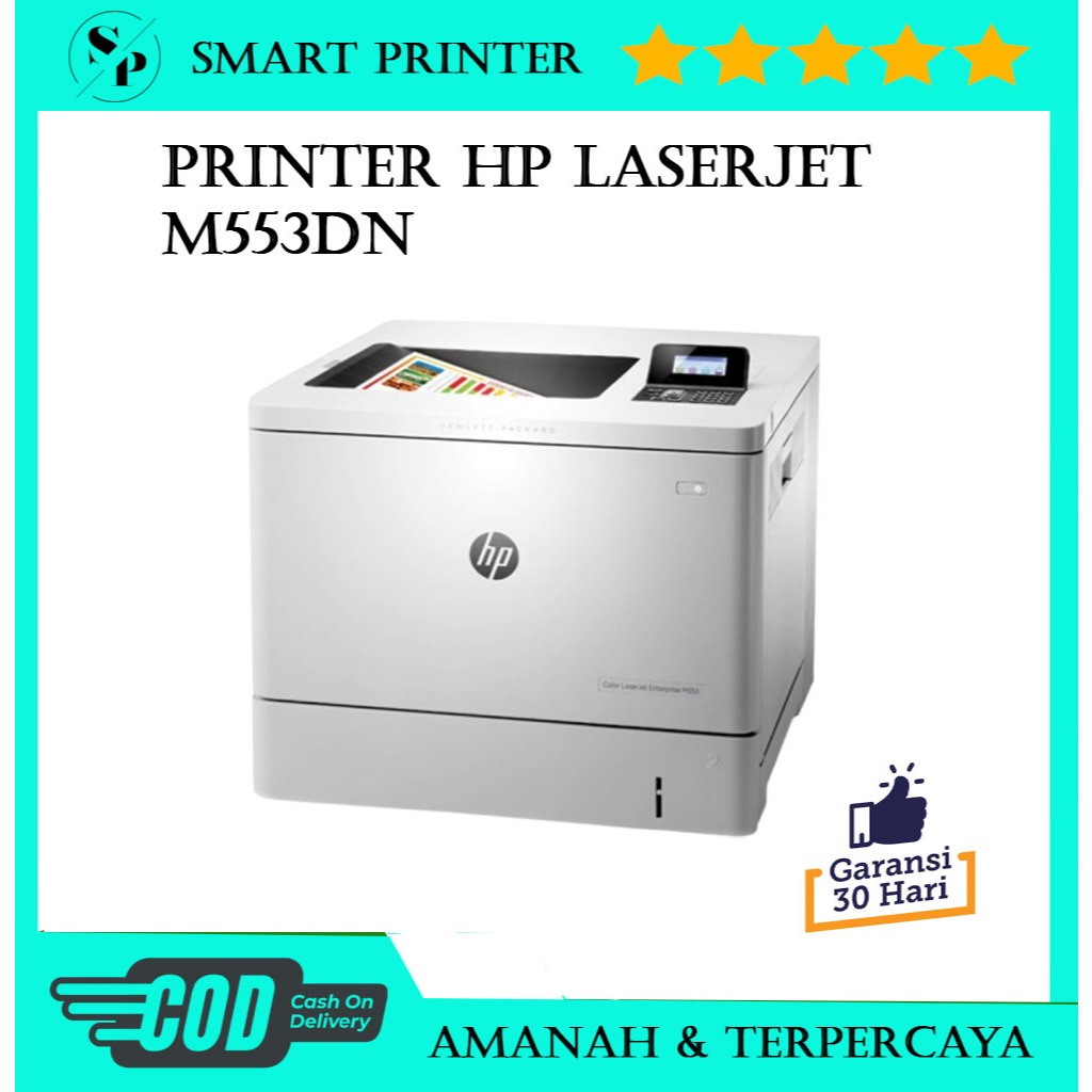 Printer HP LaserJet Enterprise M553dn - Printer Warna A4 - M553DN bergaransi