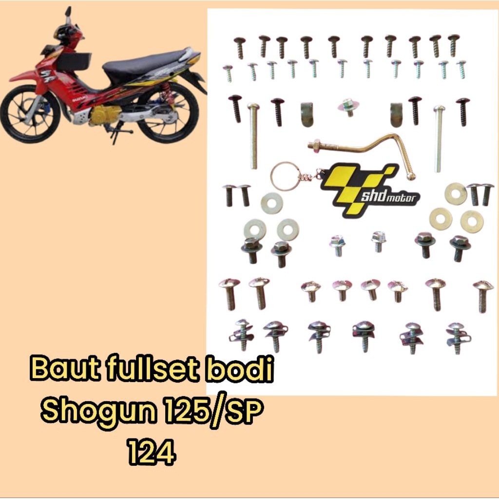 buat fullset bodi Shogun 125 sp/ baut fullbody Shogun sp 125