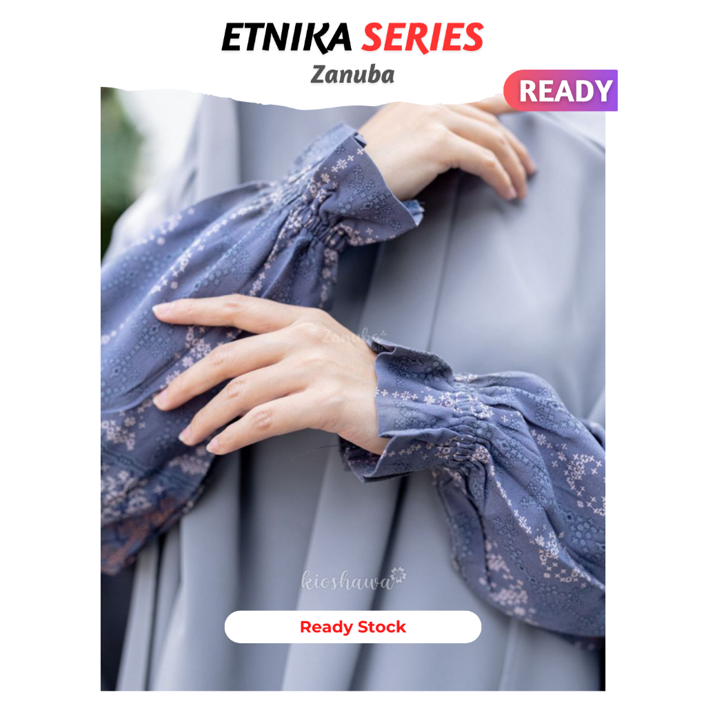 ERICA ETNIKA ETHNIC DRESS Zanuba Hijab Official Jilbabsyarie . Gamis Daily Dress Motif Homedress Ray