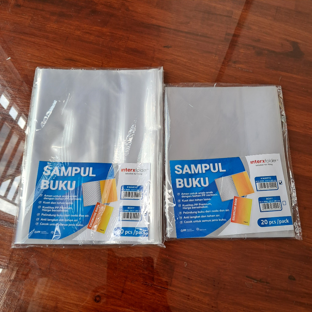 

1 Bungkus isi 20 Pcs Sampul Buku KWARTO & BOXY