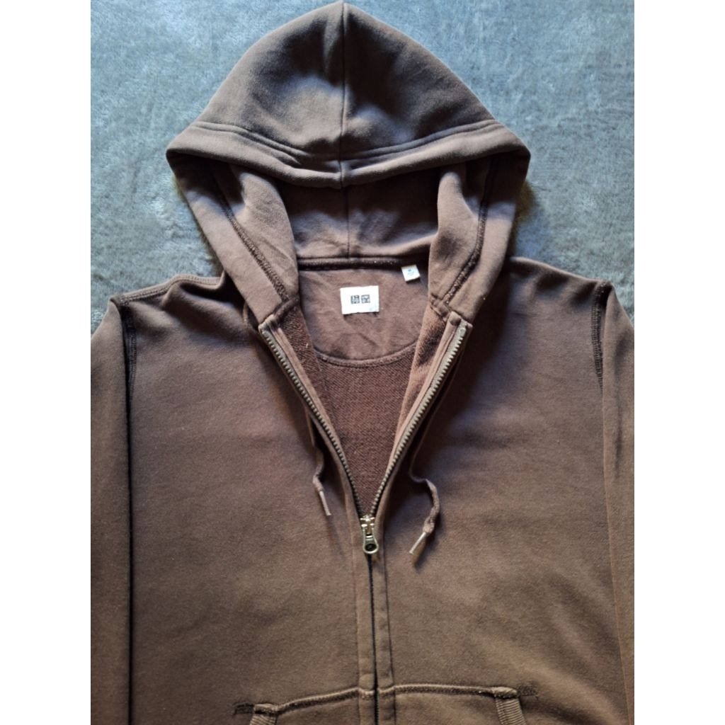 Uniqlo Hoodie Zipper Dark Brown