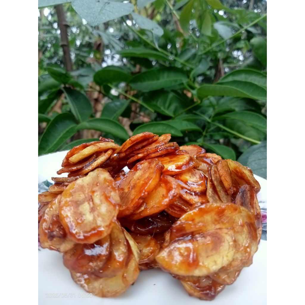 

kripik pisang pedas manis 100grm
