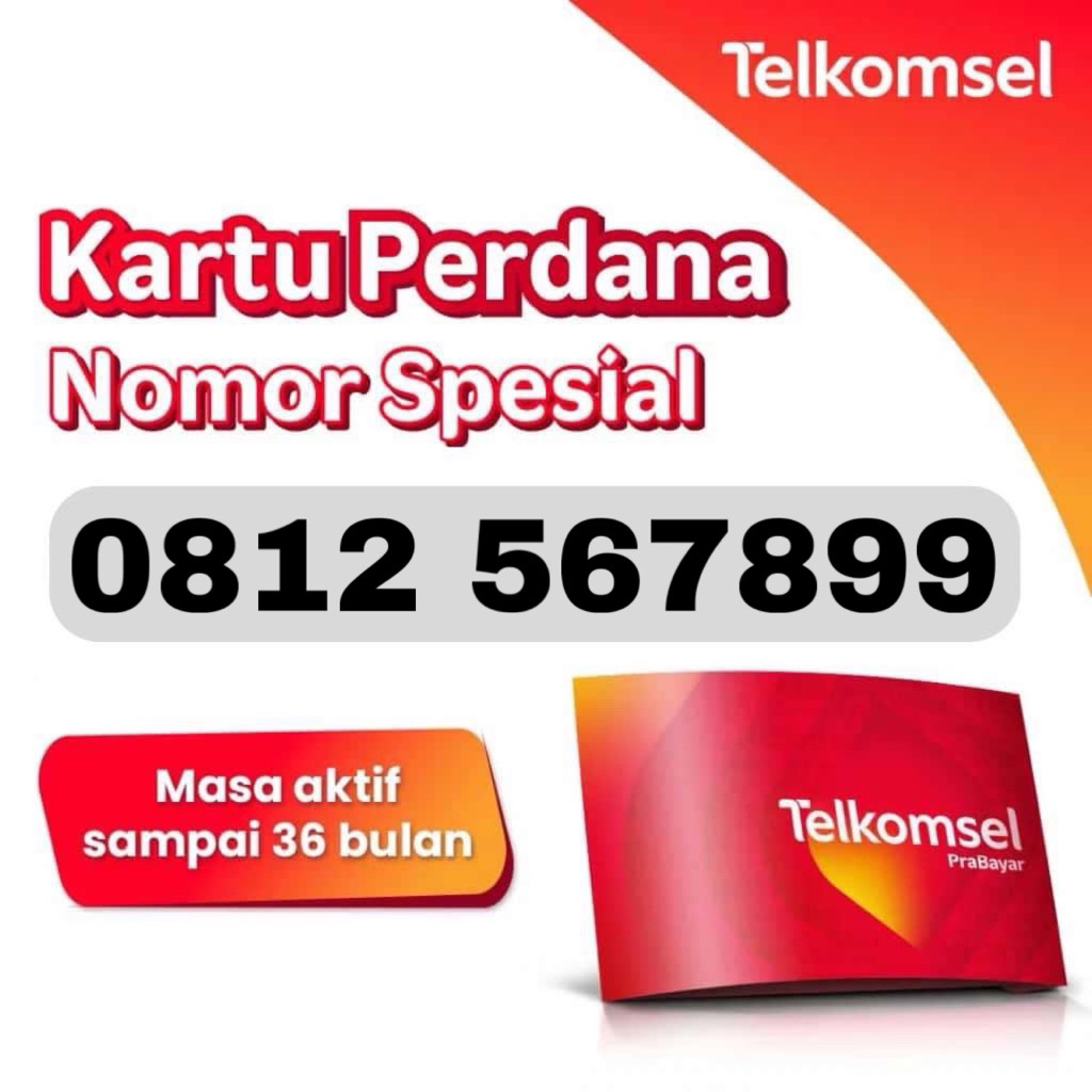 Nomor Cantik telkomsel 10 Digit Simpati 0812 567899