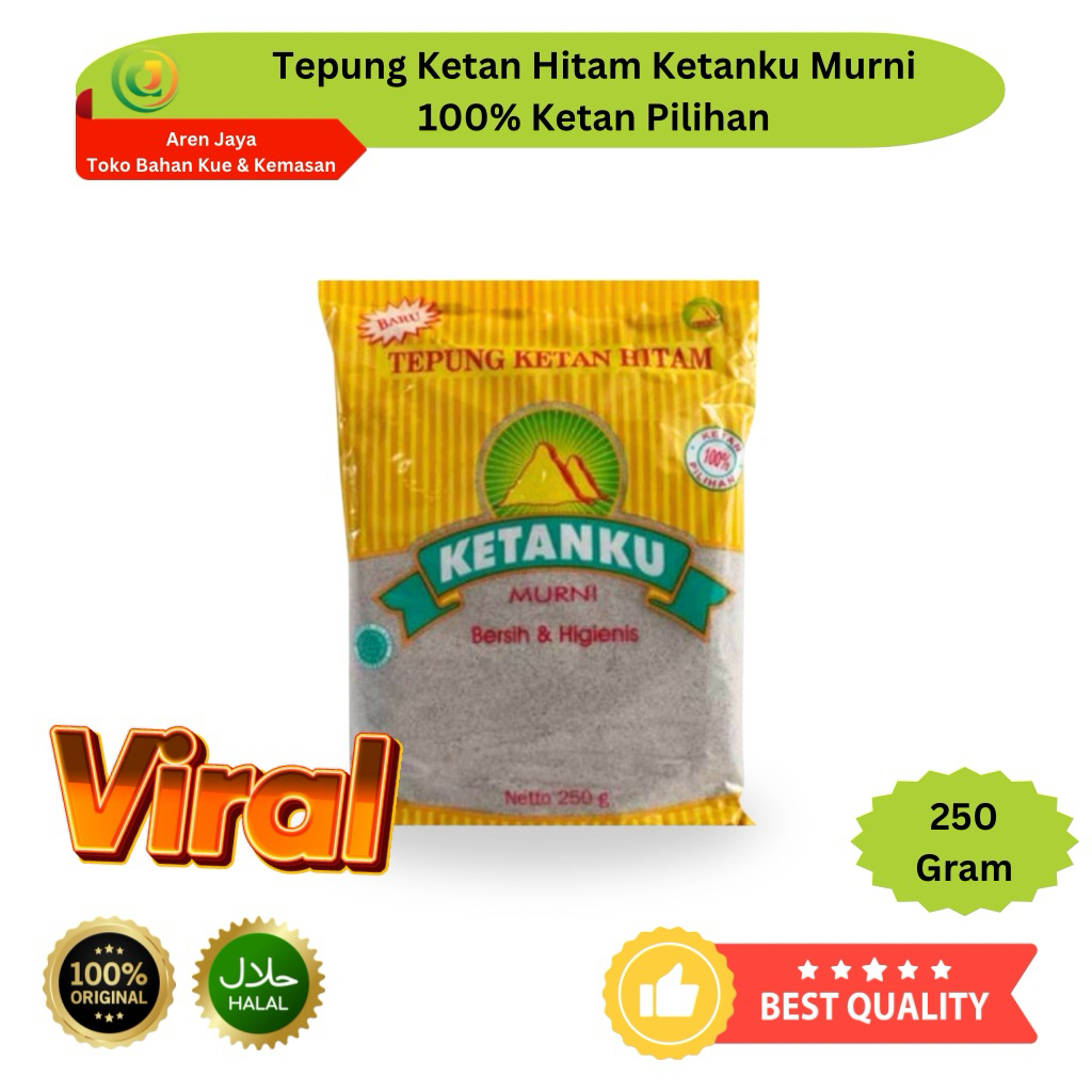 

Ketanku Tepung Ketan Hitam Bubuk 250 Gram Original