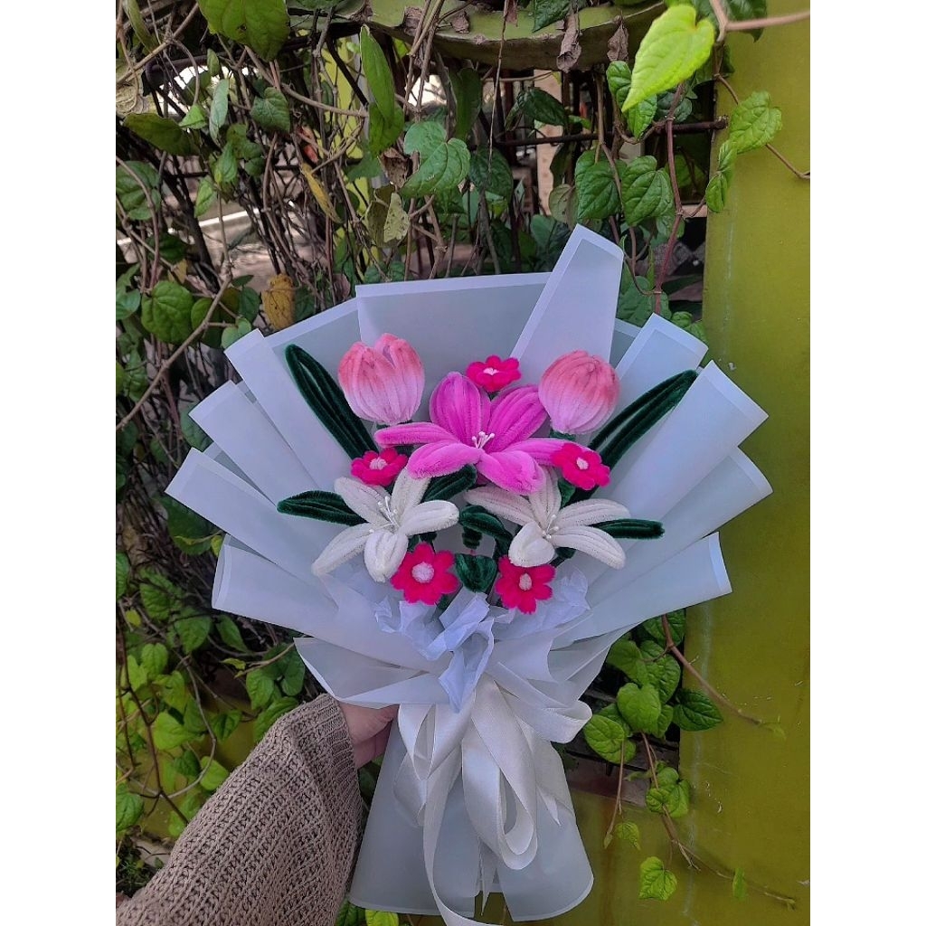 

Buket Murah/Buket bunga/Buket bunga kawat bulu/Buket wisuda/