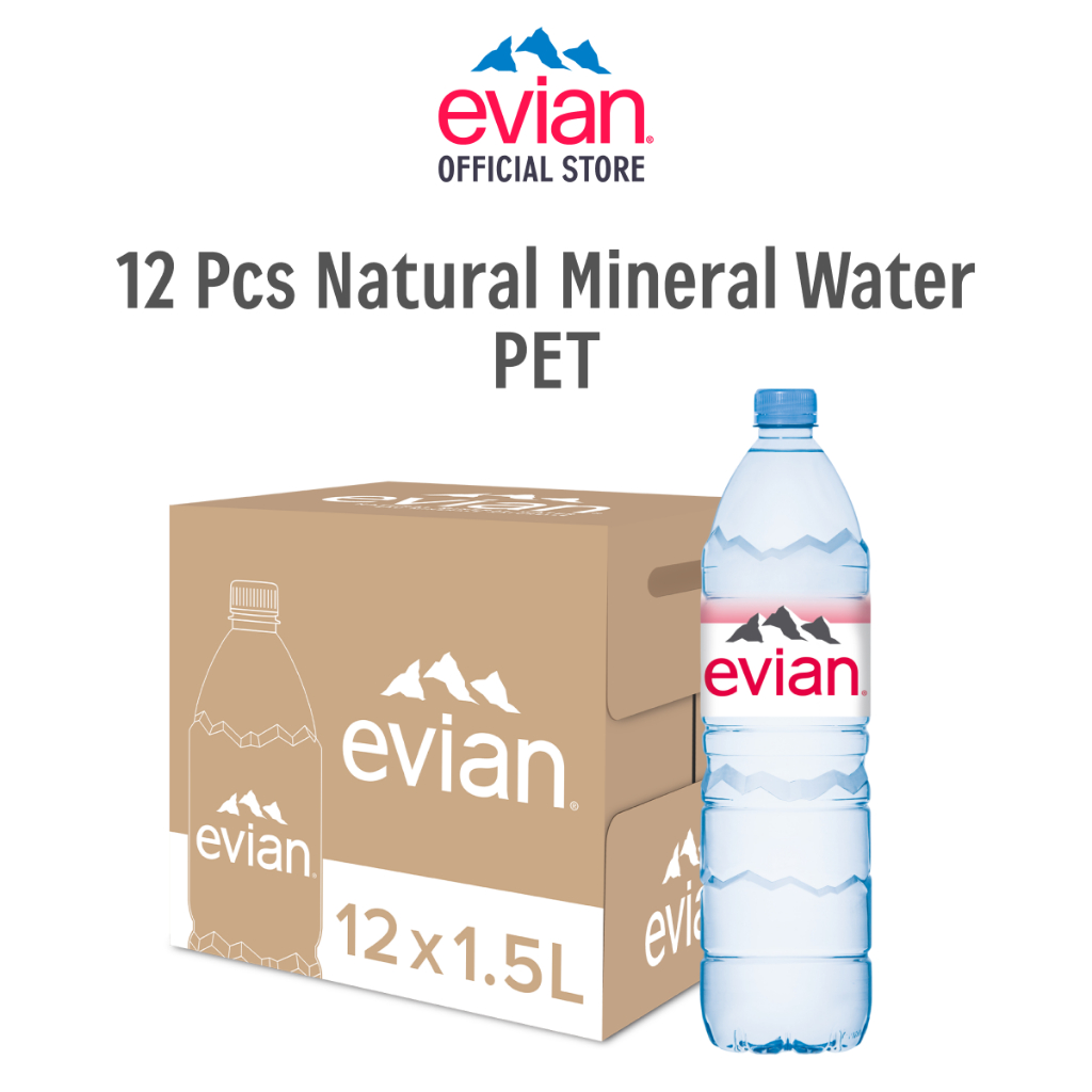 

Evian Natural Mineral Water PET 1,5 L x12
