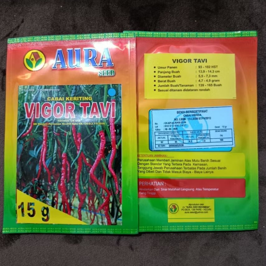 

CABAI KRITING VIGOR TAVI ISI 15GRAM