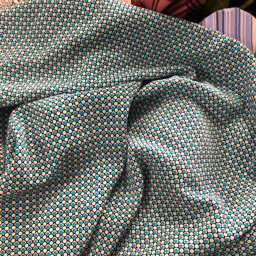 kain diamond crepe motif kotak - kain diamond crepe motif premium apt