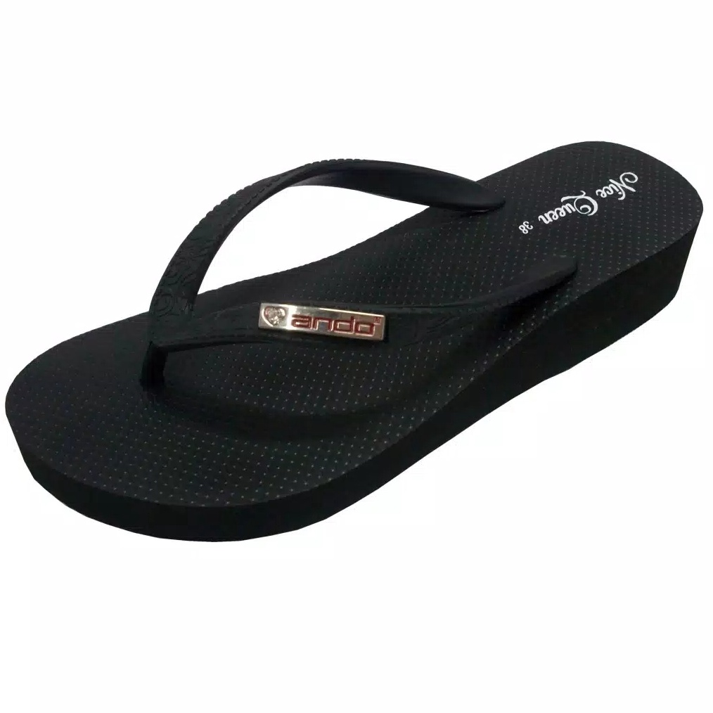 KODE T58P Ando Nice Queen  Putih Limited Sandal Wedges Wanita Dewasa Sandal Japit Ando Original