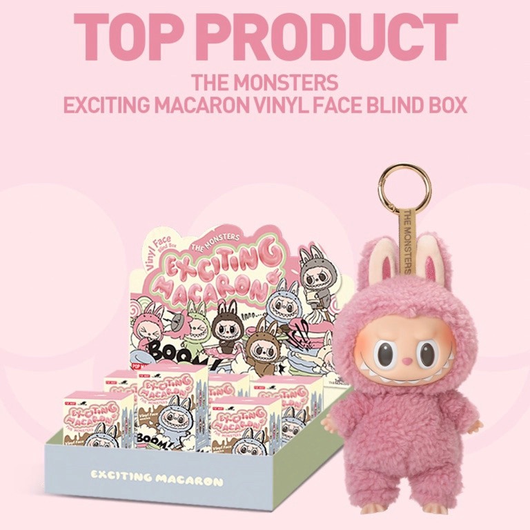 Labubu The Monsters Exciting Macaron Vinyl Face Blind Box Figure Toys KODE I8I4