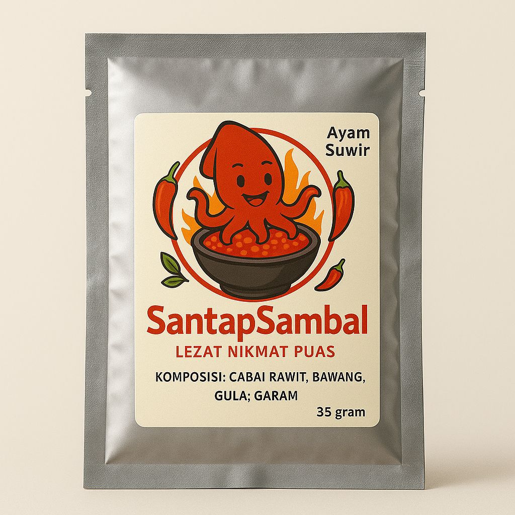 

sambal ayam suwir kemasan 35gram