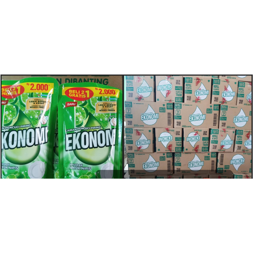 Ekonomi Cair Cuci Piring 1Dus Isi 36Pcs