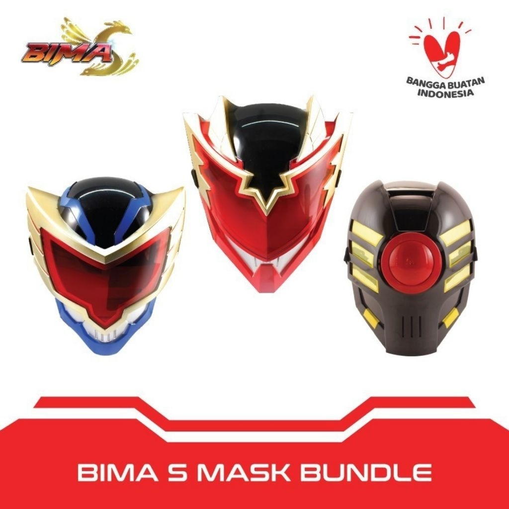 [Grosir] Mainan anak topeng BIMA S original lisensi Bima S mask series RKC 08006-1