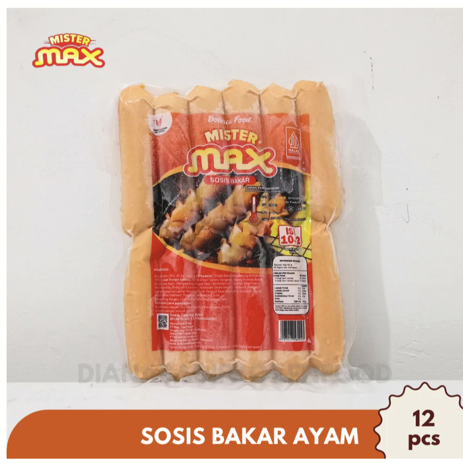 

Mister Max Sosis Bakar Ayam 12 pcs
