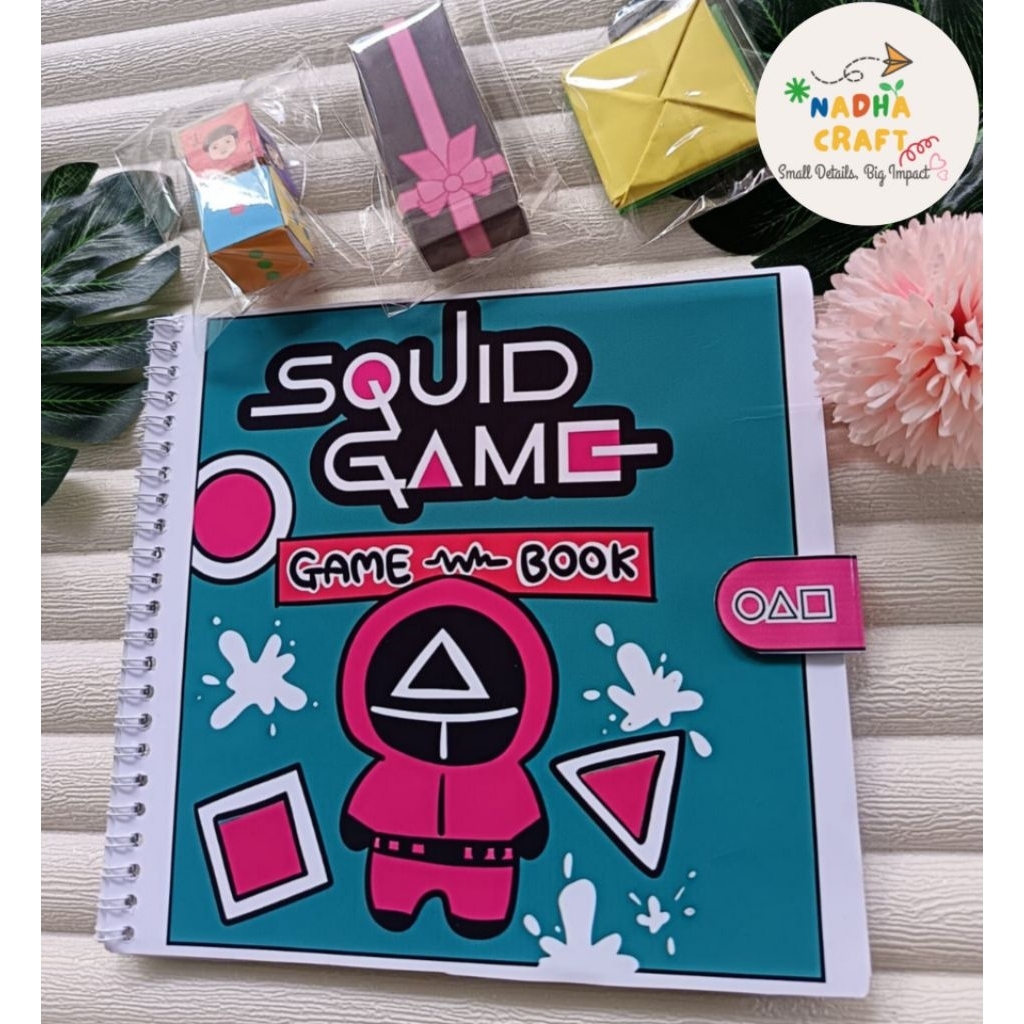 Squid Game Paperdolls Mainan Edukasi Anak Viral Mainan Bongkar Pasang Kertas Tebal Terbaru