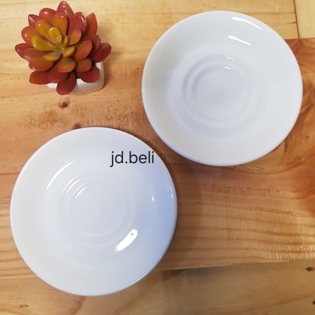 tatakan gelas/piring dessered/piring bulat keramik/piring saji/piring kecil/piring kue