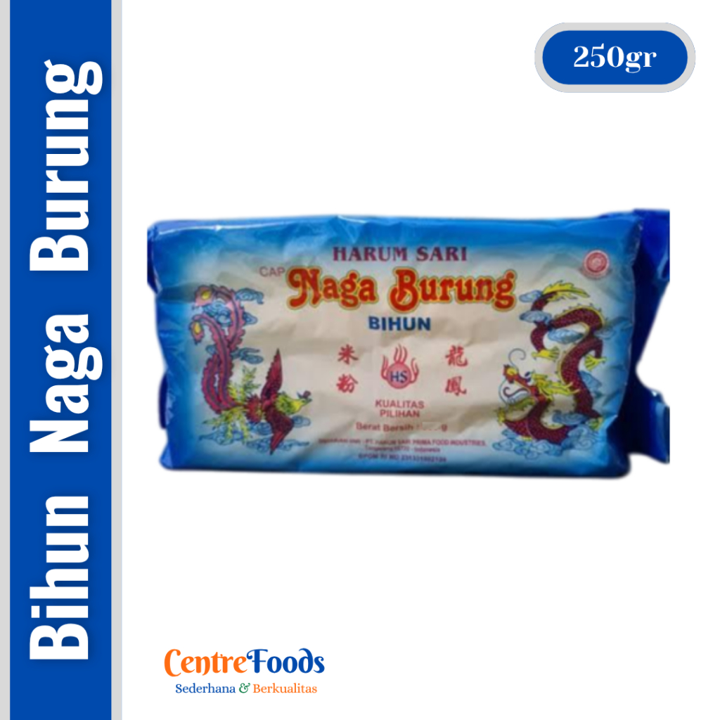 

Bihun Cap Naga Burung - HARUM SARI | 250gr [ Harga Per PCS ]