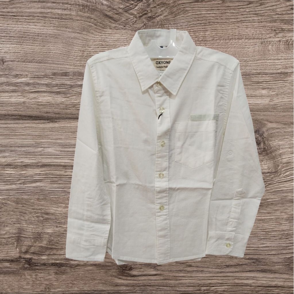 Kemeja putih panjang anak cowok