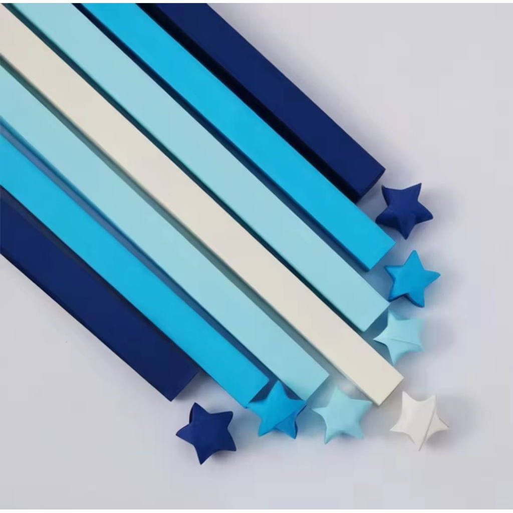 

500 Paper Star Cantik Warna-Warni | Siap Pakai – Handmade & Estetik
