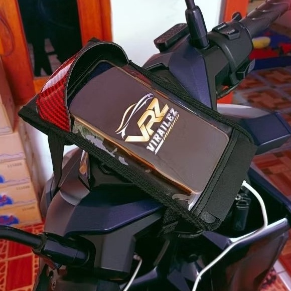 KODE C7P Holder Hp Motor Waterproof Tas Hp Di Motor Ada Kanopi Plus Lobang Cas