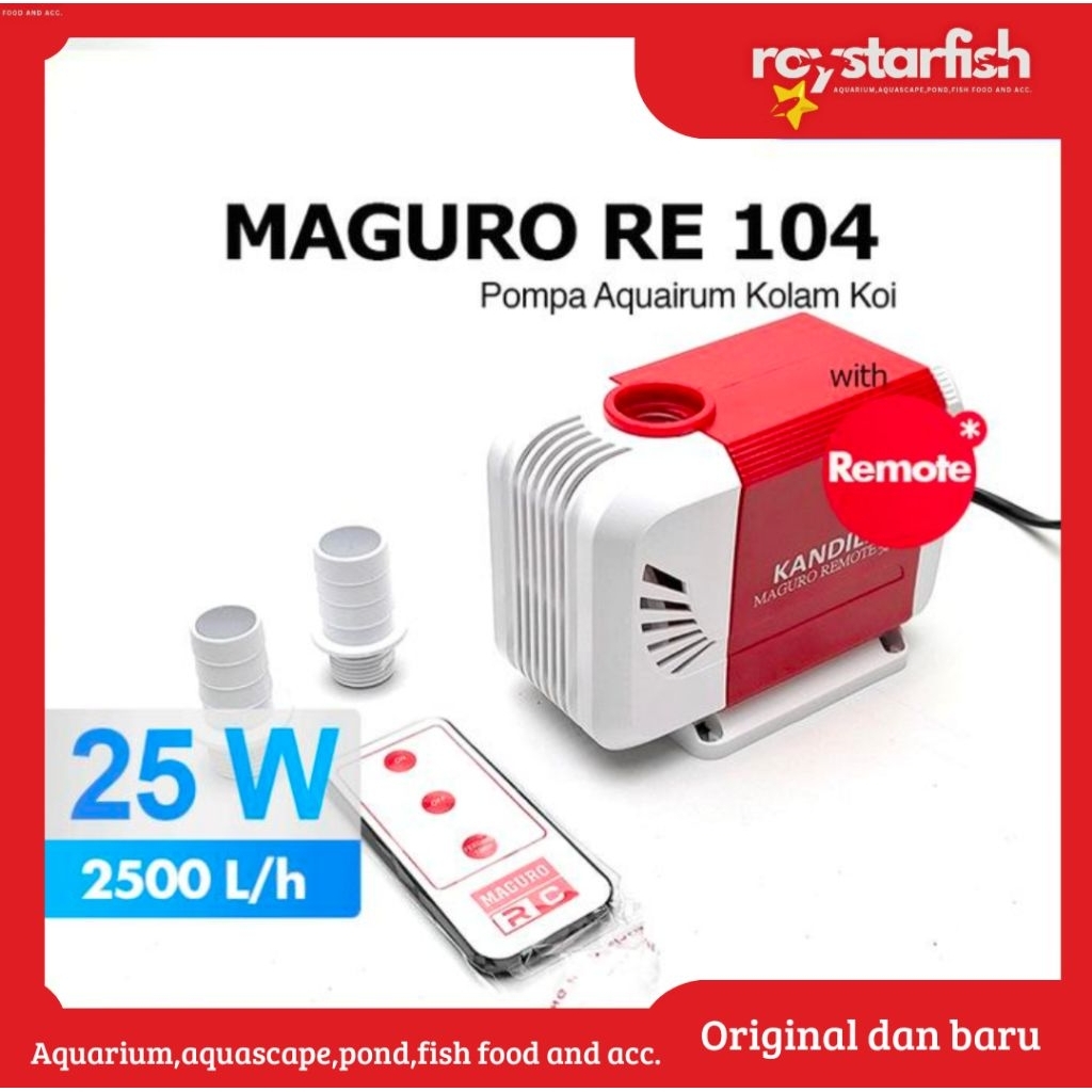 Kandila R104 maguro remote mesin kolam sirkulasi air filter aquarium