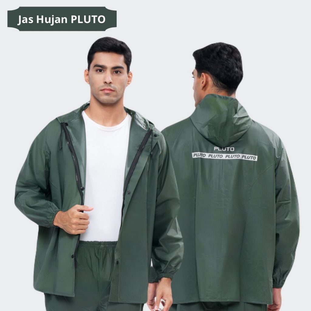 Jas Hujan Pluto Anti Rembes Setelan Pria Wanita Original Terbaik Jas Hujan Celana